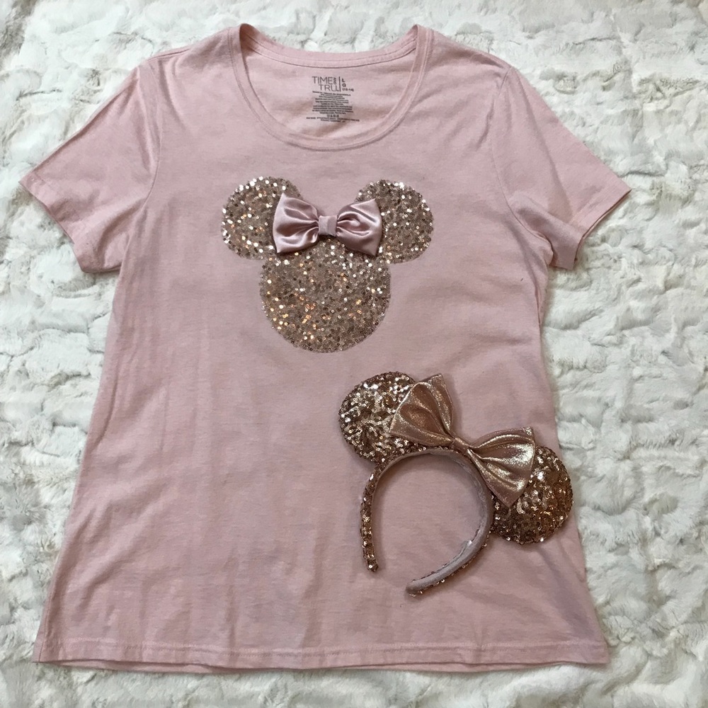 Minnie Mouse Inspired Rose Gold Tee
